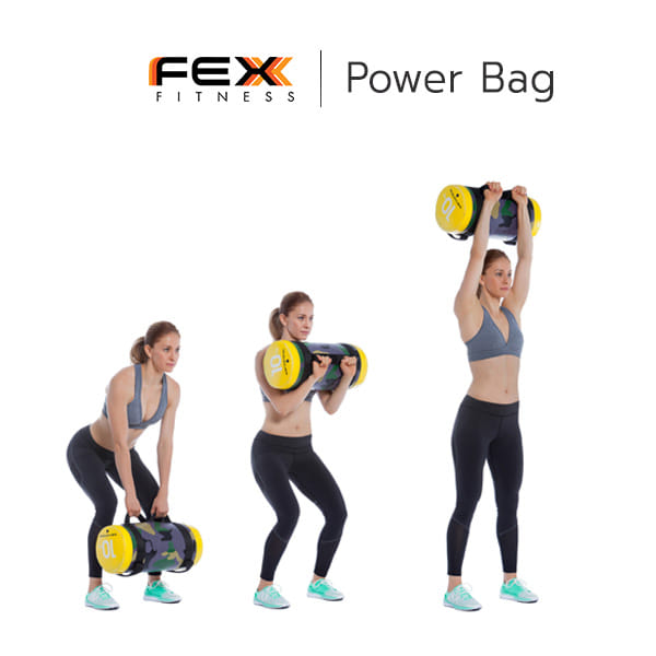 ถุงน้ำหนักออกกำลังกาย กระเป๋าถ่วงน้ำหนัก POWER BAG FEX FITNESS น้ำหนัก 5 กิโล_6
